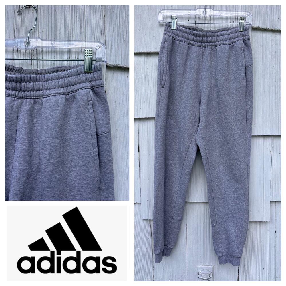 Adidas Heather Grey‎ jogger Sweatpants Small